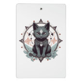 Mystische Katze Mini Klemmbrett (Rückseite)