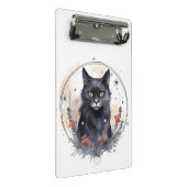 Mystische Katze Mini Klemmbrett (Schrägansicht)