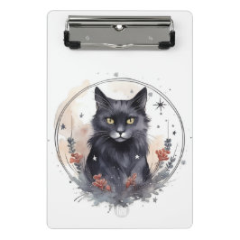 Mystische Katze Mini Klemmbrett
