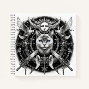 Mystische Katze Notizblock