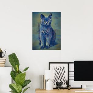 Mystische Katze Poster