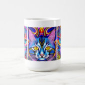 Mystische Katze | Psychedelische Kunst Kaffeetasse (Mittel)