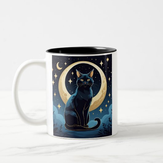 Mystische Katze Tasse - Abendgestaltung mit Moo (Links)