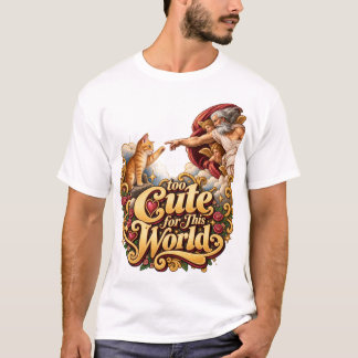 Mystische Katzenkunst mit einer Note Eleganz T-Shirt