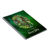 Mystische keltische grönmische Göttliche Maskuline Notizblock (Rechte Seite)