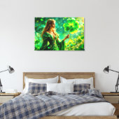 Mystische Kleebeschicht des St. Patrick Day Leinwanddruck (Insitu (Schlafzimmer))