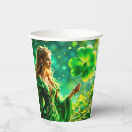 Mystische Kleebeschicht des St. Patrick Day Pappbecher