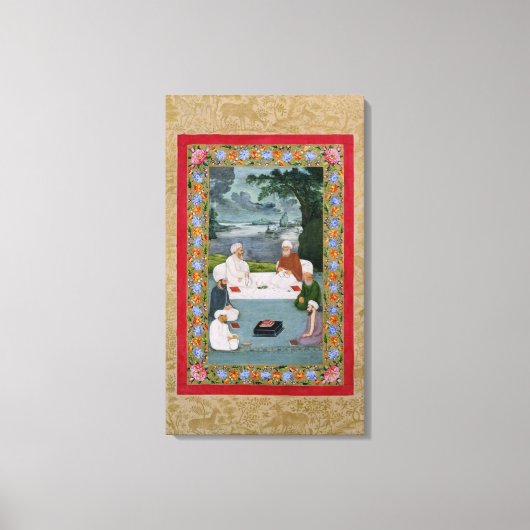 Mystische Konversation zwischen Sufic Sheiks Leinwanddruck (Vorderseite)