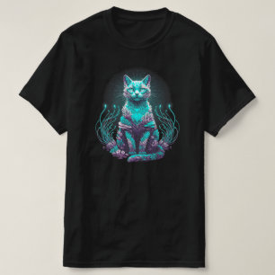Mystische Korallenkatze   NUR SCHWARZ T-Shirt