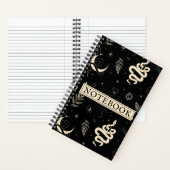 Mystische Kosmik mit Schlangen, Fernen, Sternen un Notizblock (Innen)