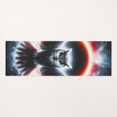 Mystische Kosmische Himmels-Eule Yogamatte (Vorderseite (Horizontal))