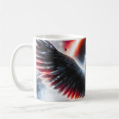 Mystische Kosmische Himmlische Eule Kaffeetasse (Links)