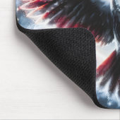 Mystische Kosmische Himmlische Eule Mousepad (Ecke)