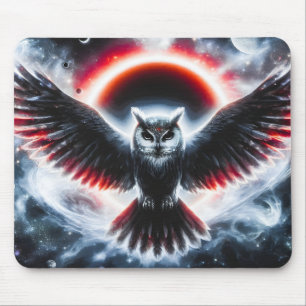 Mystische Kosmische Himmlische Eule Mousepad