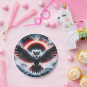 Mystische Kosmische Himmlische Eule Pappteller (Party)