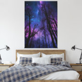 Mystische kosmische Leinwand Wald Kunst - Träumen (Insitu (Schlafzimmer))