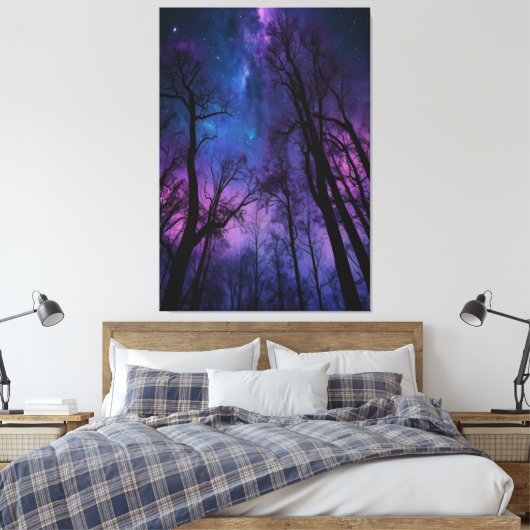 Mystische kosmische Leinwand Wald Kunst - Träumen (Insitu (Schlafzimmer))
