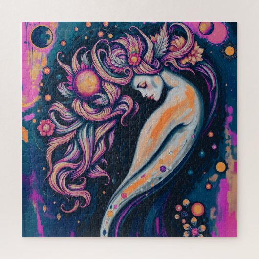 Mystische kosmische Maus Puzzle (Vertikal)