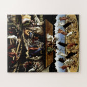 Mystische Krippe: Ölgemälde von Botticelli Puzzle (Horizontal)