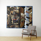 Mystische Krippe: Ölgemälde von Botticelli Wandteppich (Beispiel (Horizontal))