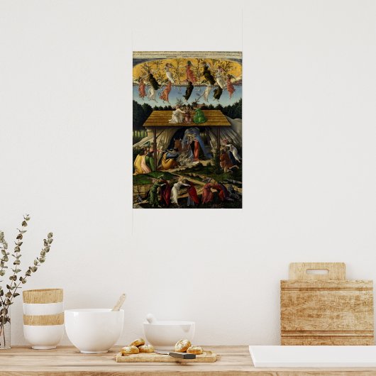 Mystische Krippe von Sandro Botticelli Poster (Küche)