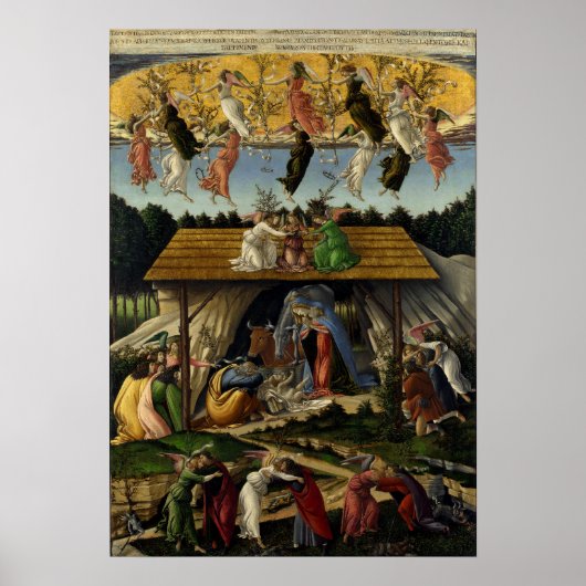 Mystische Krippe von Sandro Botticelli Poster (Vorne)