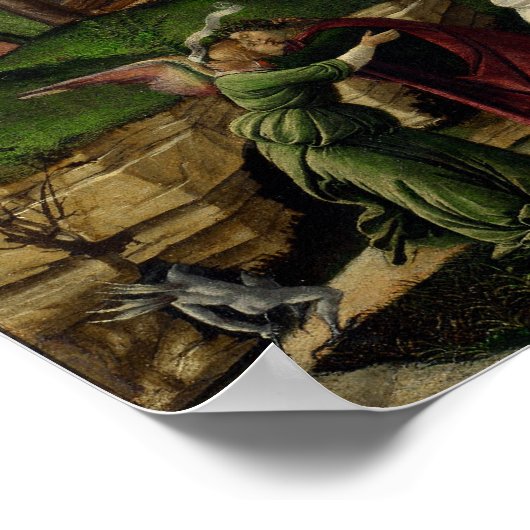 Mystische Krippe von Sandro Botticelli Poster (Ecke)