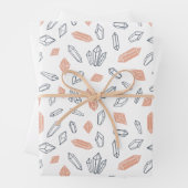 Mystische Kristalle des Universums Geschenkpapier Set (Beispiel)