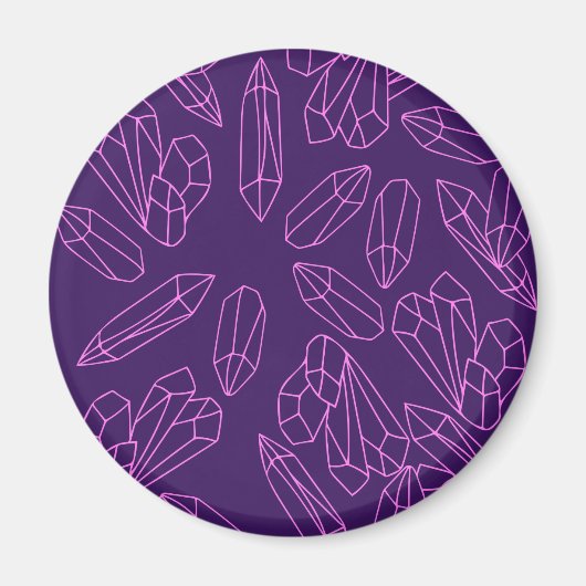 Mystische Kristalle Magnet (Vorne)