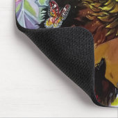 Mystische Kristallleuchten zeichnen "Neue Welten" Mousepad (Ecke)