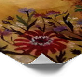 Mystische Kristallleuchten zeichnen "Neue Welten" Poster (Ecke)