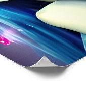 Mystische Kunst | Beautiful Blue Fairy Poster (Ecke)