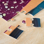 Mystische Kunst | Frauen mit Blick auf den Mond Puzzle (Seite)