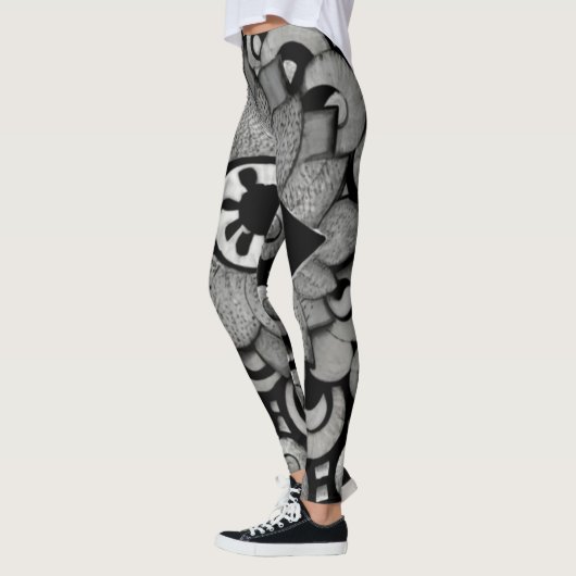 mystische Kunst mettallischer Fantasie-Augen Leggings (Links)