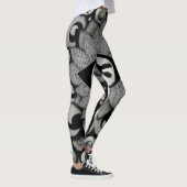 mystische Kunst mettallischer Fantasie-Augen Leggings (Rechts)