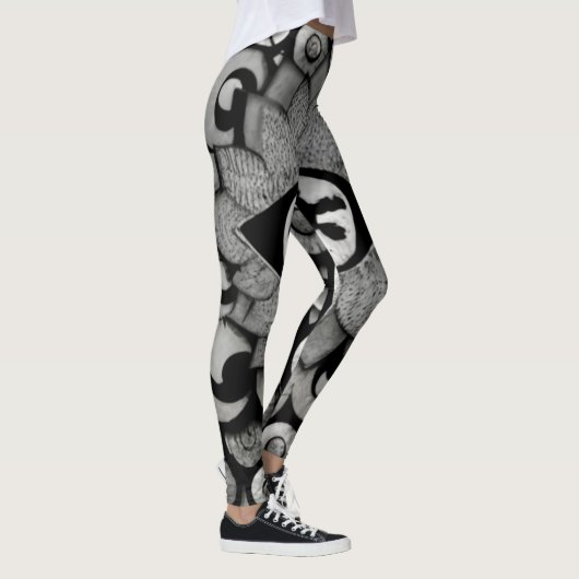 mystische Kunst mettallischer Fantasie-Augen Leggings (Rechts)