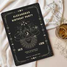 Mystische Kunstmond zum Geburtstag