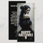 Mystische Lady im Dunklen Halloween-Wald (Vorne/Hinten)