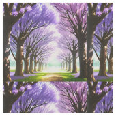 Mystische Lila blühende Jacaranda-Bäume, Gewebe Stoff (Nahaufnahme)
