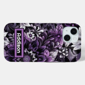 Mystische Lila Blüten Case-Mate iPhone Hülle (Rückseite (Horizontal))