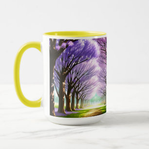 Mystische Lila Jacaranda-Bäume, Kaffee-Tasse Tasse