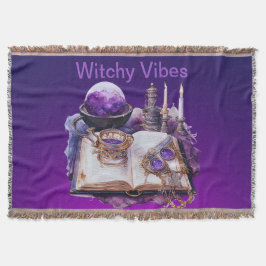 Mystische Lila Kristalle und Inspiriertes Tarot Decke