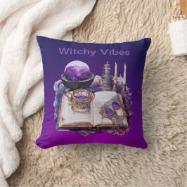 Mystische Lila Kristalle und Inspiriertes Tarot Kissen