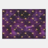 Mystische Lila Papiertücher Geschenkpapier Set (Vorderseite 2)