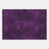 Mystische Lila Papiertücher Geschenkpapier Set (Vorderseite)