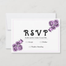 Mystische lila Rosen Hochzeit