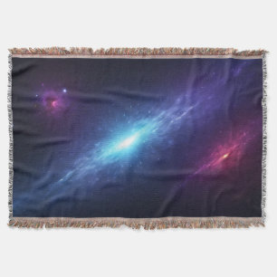 Mystische lila und blaue kosmische Energie Decke
