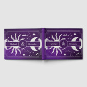 Mystische Lila und Silbermondhochzeit Gästebuch (Voll)