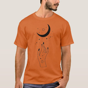 Mystische Magie der Mondalchemie mit Händen der Fr T-Shirt