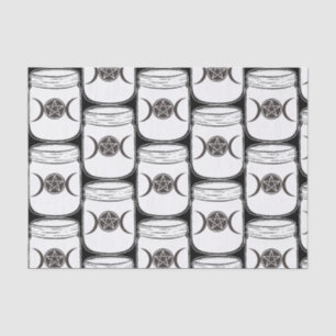 Mystische Magie Monde Mason Glas Halloween-Party Seidenpapier